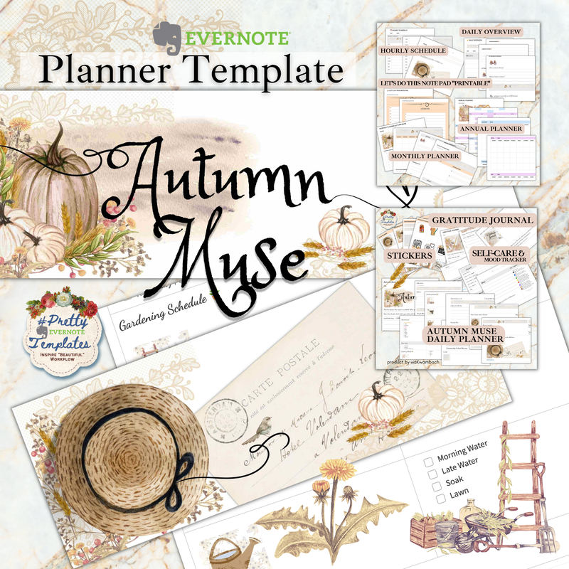 Evernote Planner Template Autumn Muse 