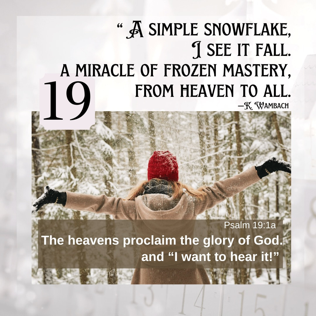 the heavens proclaimthe glory of God 