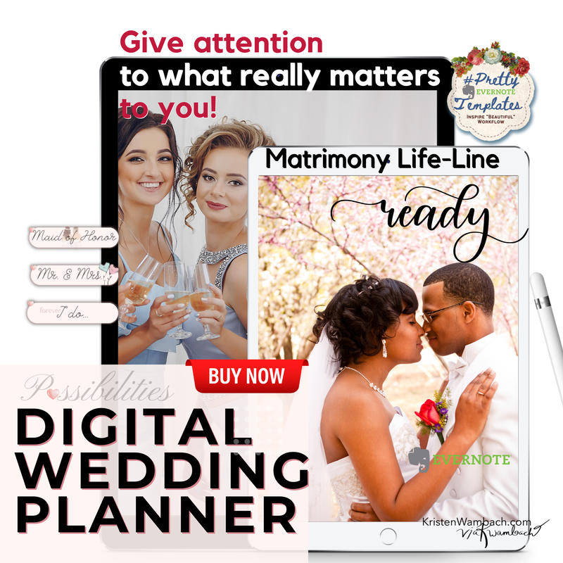 Evernote Wedding Planner