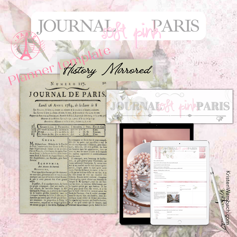 Evernote Template JOURNAL soft pink PARIS 