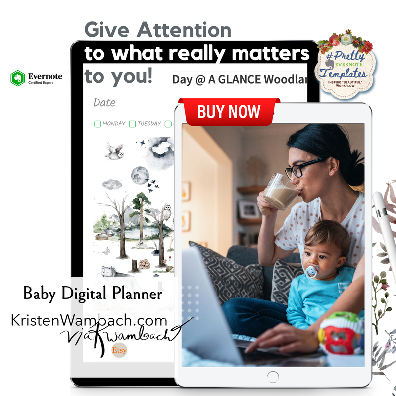 Evernote Baby & Me Day @ a GLANCE Planner