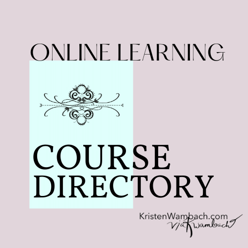 Course Directory Kristen Wambach 
