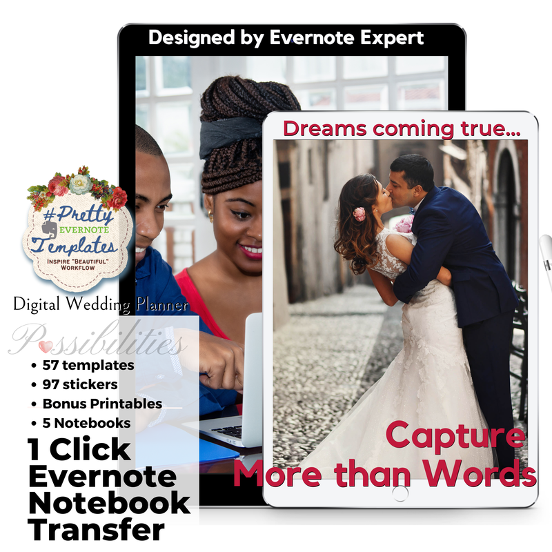 Evernote Digital Wedding Planner