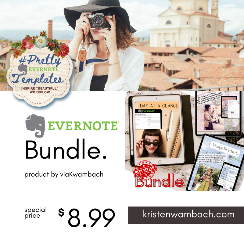 Evernote Digital Best Seller Bundle of Daily Planners by viaKwambach Evernote Expert