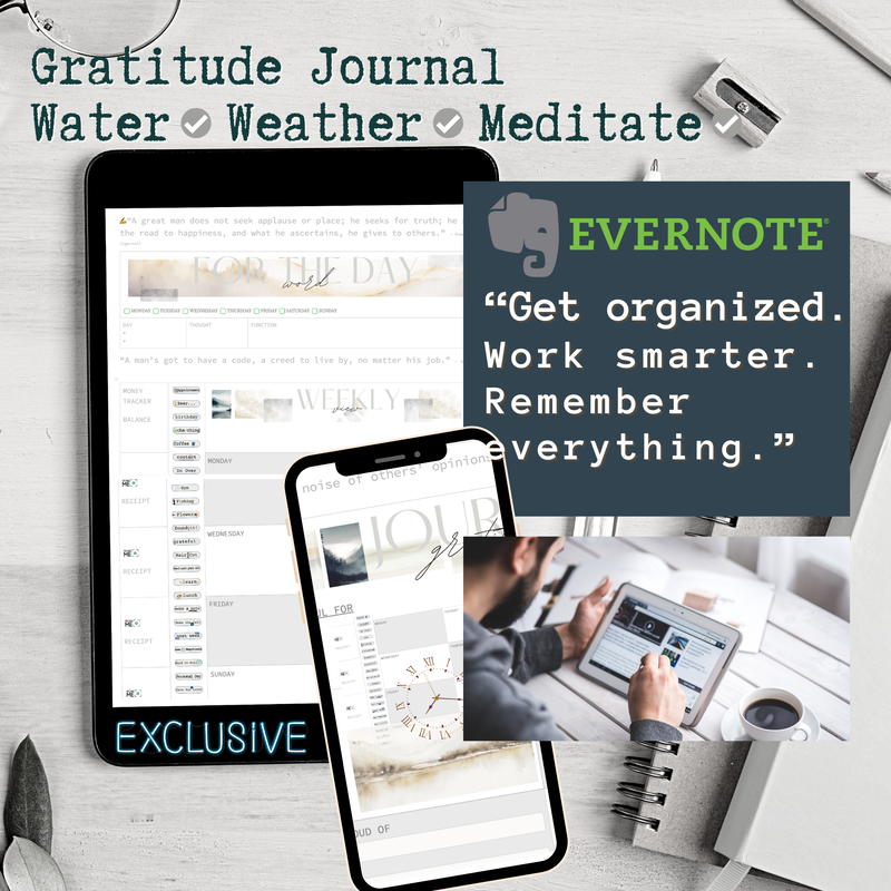 Evernote Simple Logic Weekly View Planner