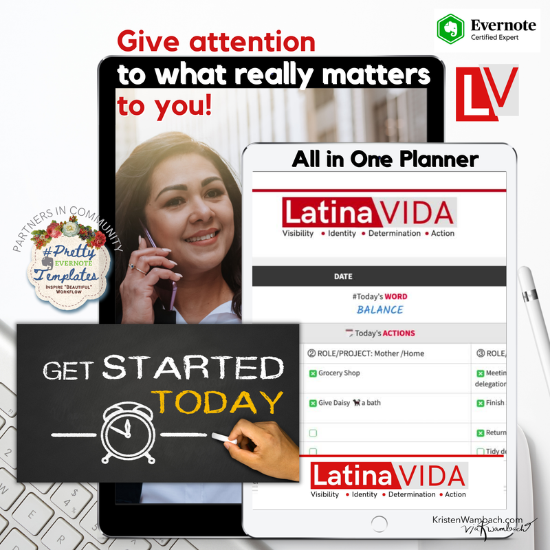 Evernote LatinaVIDA Weekly Planner
