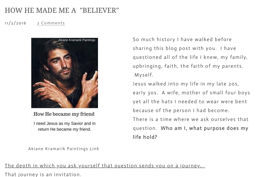 How He made me a believer by Kristen Wambach