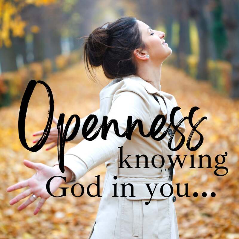 OPENNESS knowing God in you...Intentional Now Podcast 
