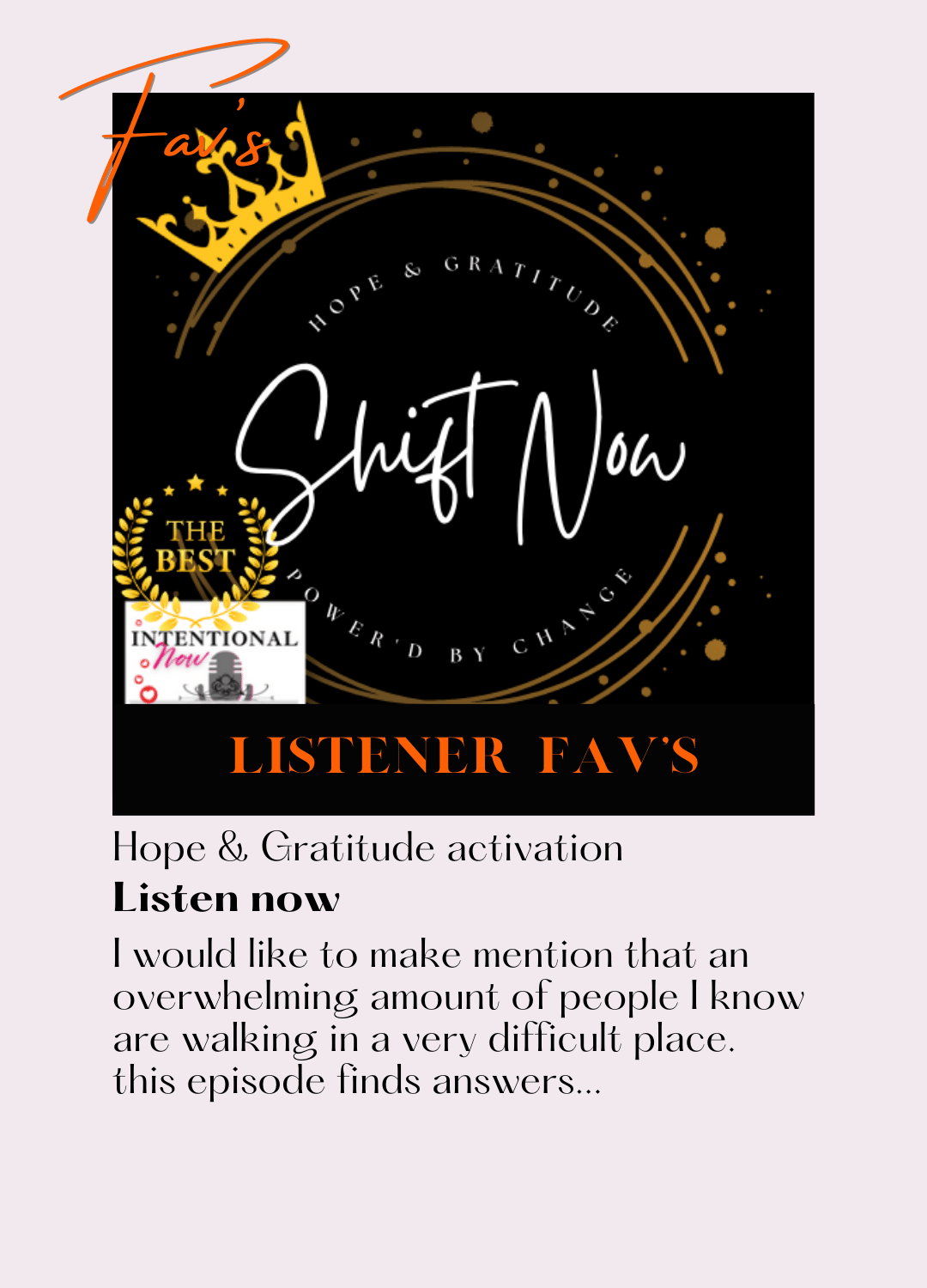 Intentional Now Podcast Episode Shift Now Picture