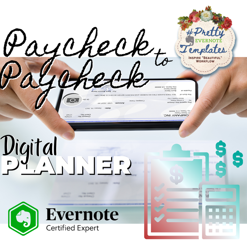 Evernote Paycheck to Paycheck Planner