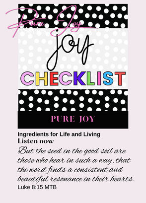 Intentional Now Podcast Joy Checklist