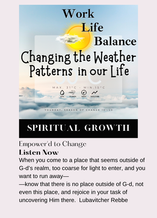 Intentional Now Podcast Work Life Balance: Changing the Weather Patterns in our Life.