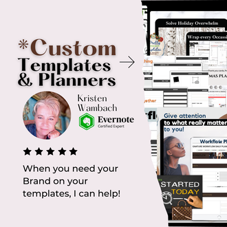 Evernote Custom Templates and Planners