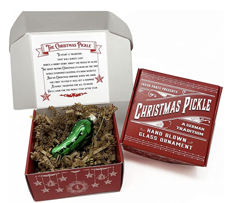 Christmas Pickle Hand Blown