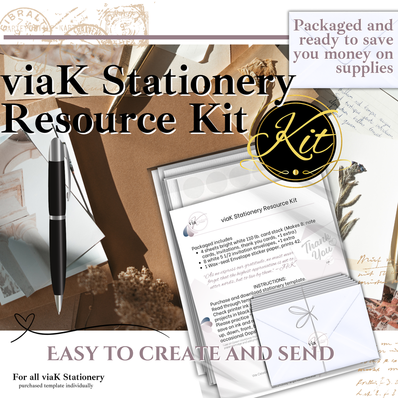 viaK Stationery Resource Kit