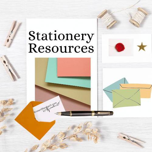 Stationery Resources for card making