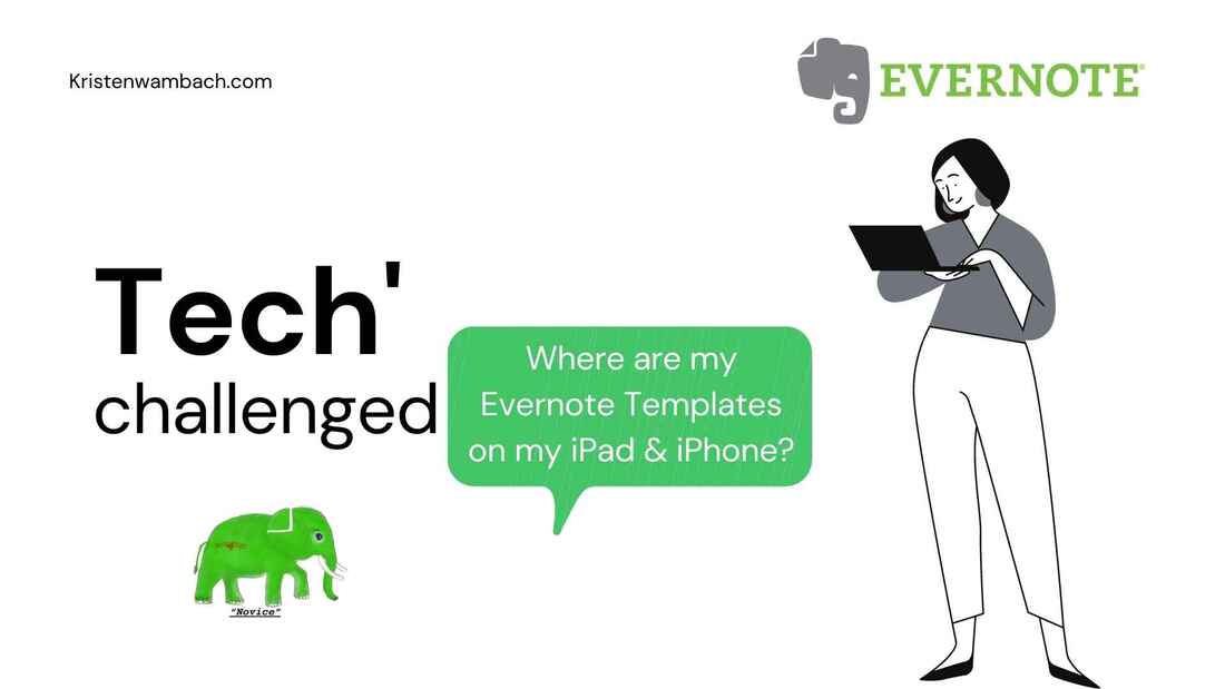 How to find my Evernote templates on iOS