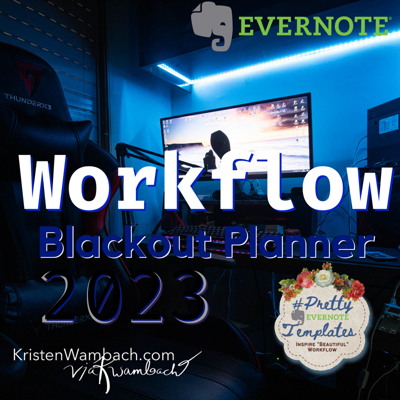 Evernote Workflow Minimalist Planner 
