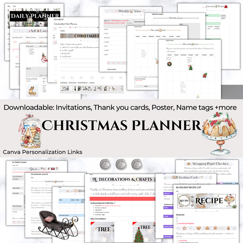 Evernote Planner Winter White Christmas